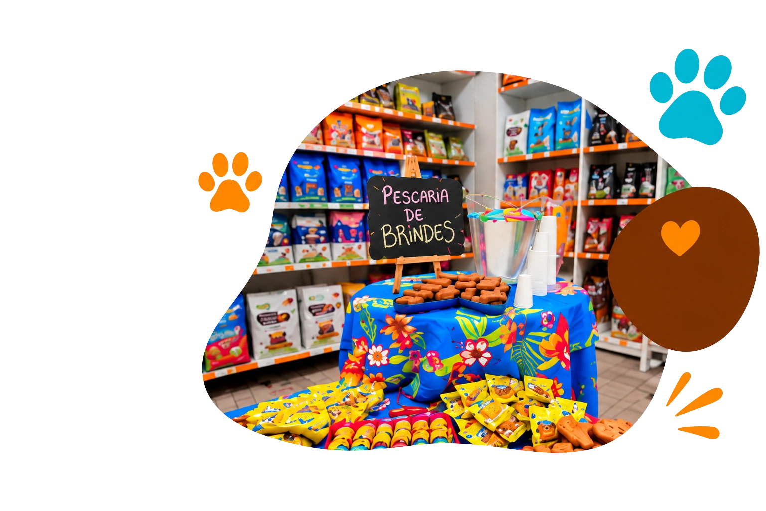 Interior da Food Pet Shop